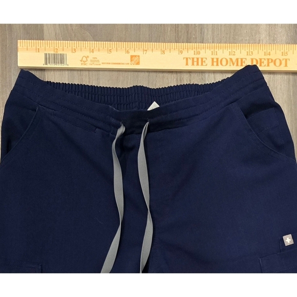 Figs High Waisted Scrub Pants Navy Size SP - Picture 2 of 11